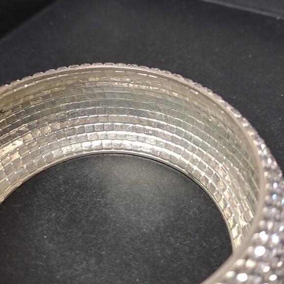 8 Inch Vintage Rhinestone Bangle - Picture 5 of 8